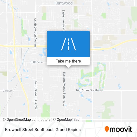 Brownell Street Southeast map