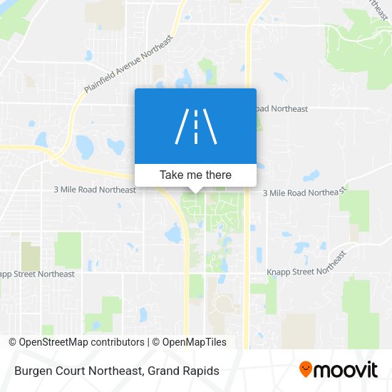 Mapa de Burgen Court Northeast