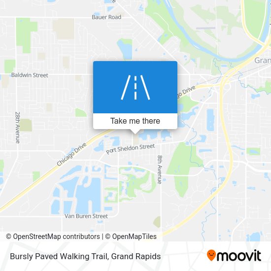 Mapa de Bursly Paved Walking Trail