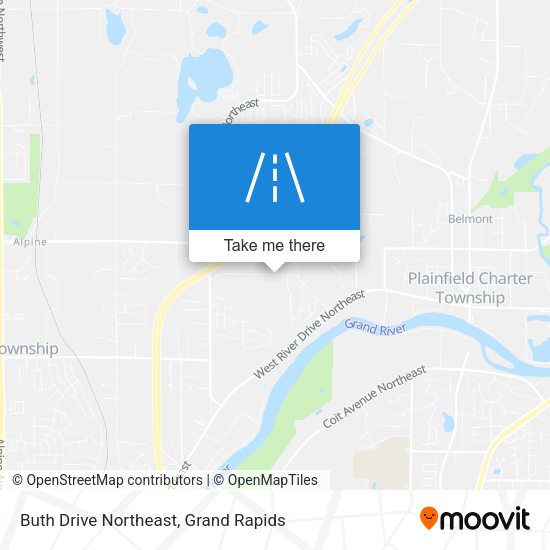 Buth Drive Northeast map