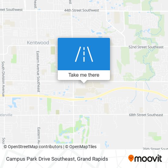 Mapa de Campus Park Drive Southeast