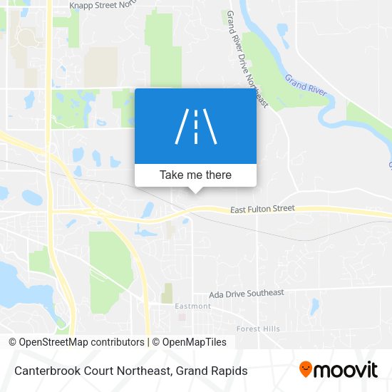 Canterbrook Court Northeast map