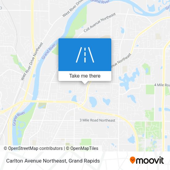 Carlton Avenue Northeast map