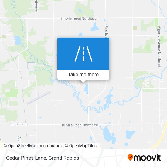 Mapa de Cedar Pines Lane