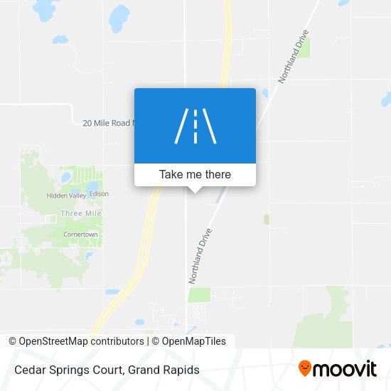 Mapa de Cedar Springs Court