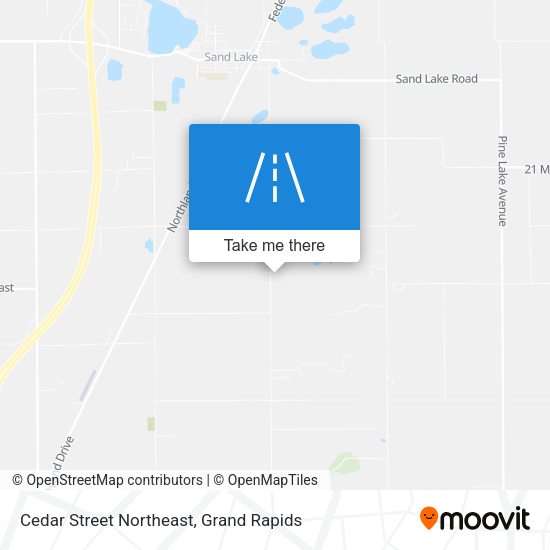 Mapa de Cedar Street Northeast