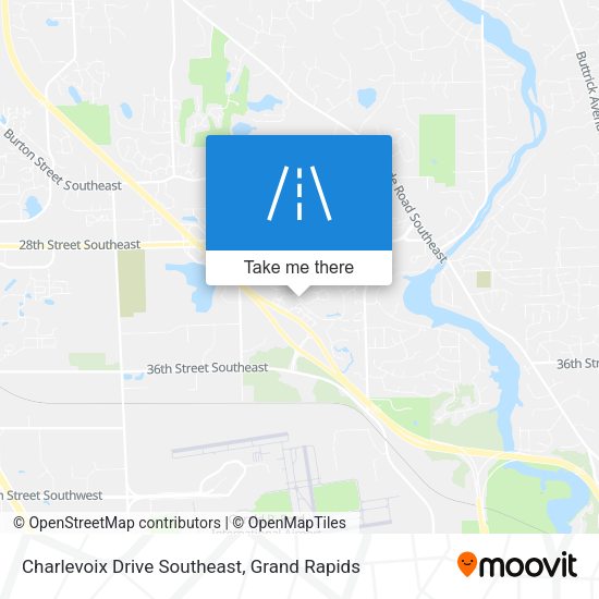 Mapa de Charlevoix Drive Southeast