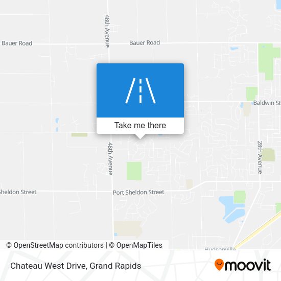 Chateau West Drive map