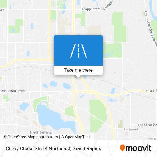 Mapa de Chevy Chase Street Northeast