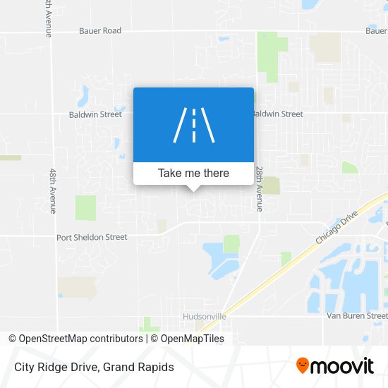 City Ridge Drive map