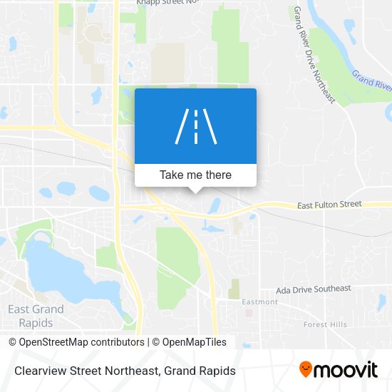 Mapa de Clearview Street Northeast