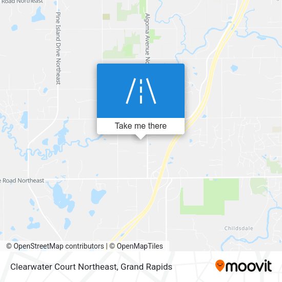 Mapa de Clearwater Court Northeast
