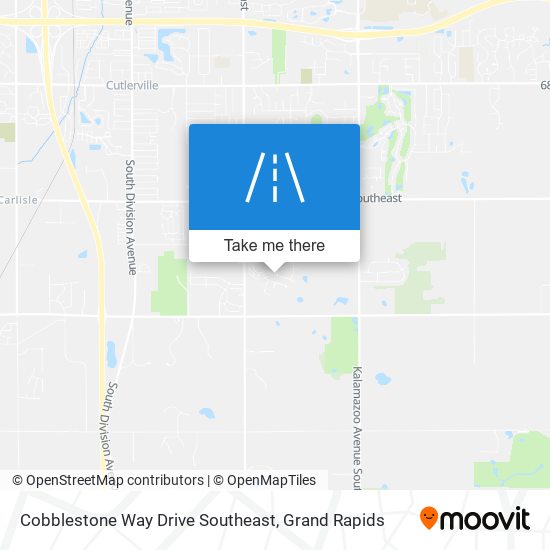 Mapa de Cobblestone Way Drive Southeast