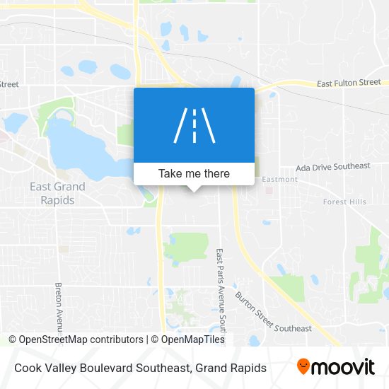 Mapa de Cook Valley Boulevard Southeast