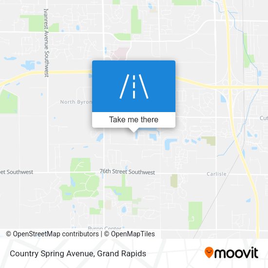 Country Spring Avenue map