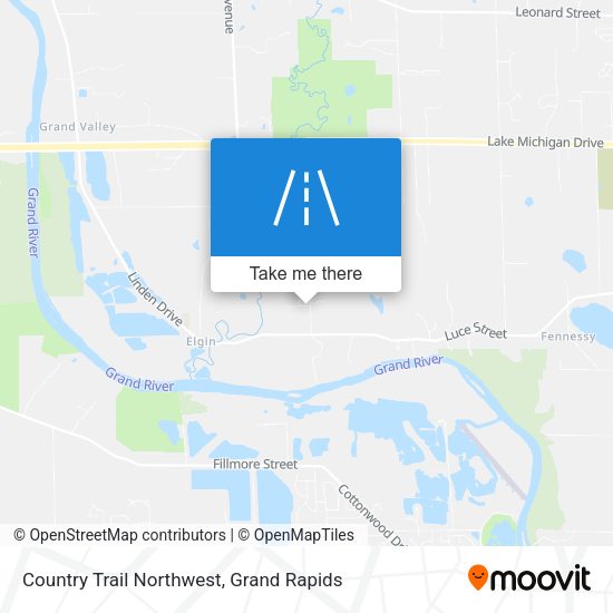 Mapa de Country Trail Northwest