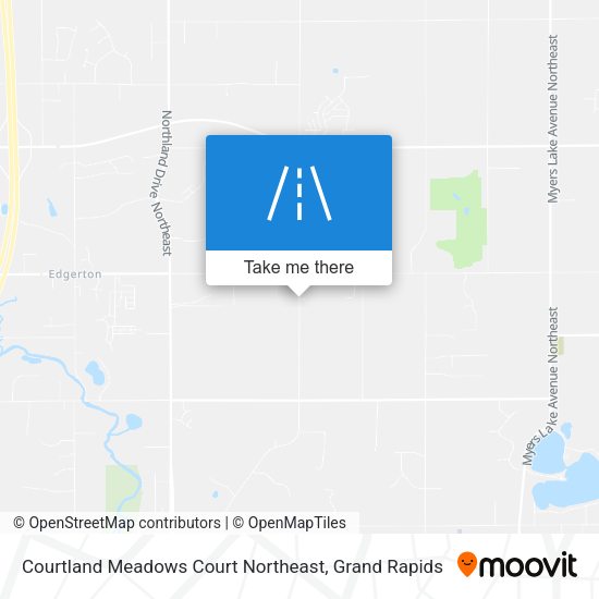 Mapa de Courtland Meadows Court Northeast