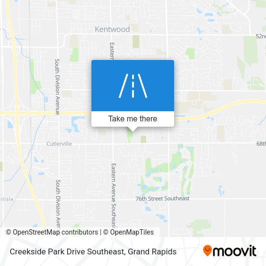 Mapa de Creekside Park Drive Southeast