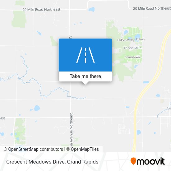 Mapa de Crescent Meadows Drive