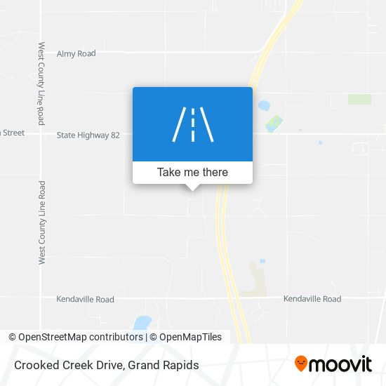 Crooked Creek Drive map