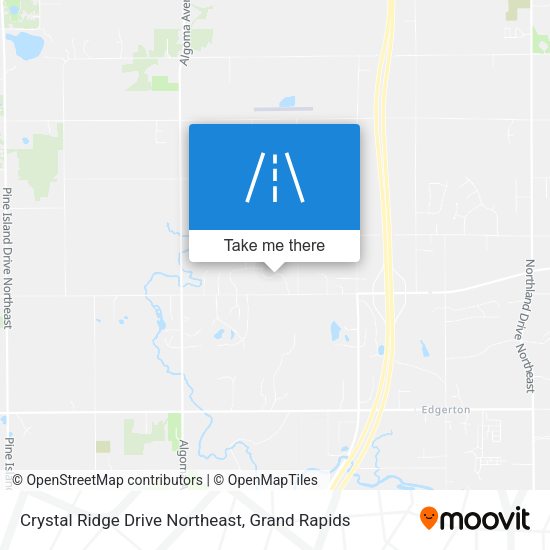 Crystal Ridge Drive Northeast map