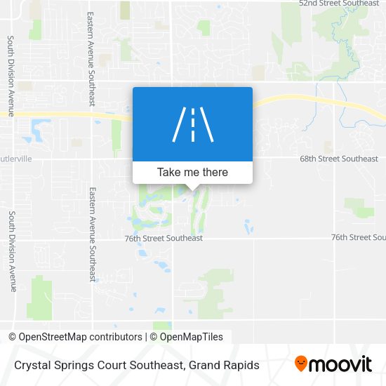 Crystal Springs Court Southeast map