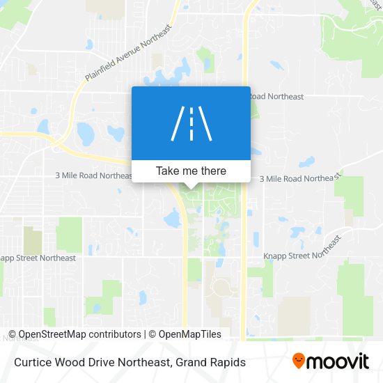 Curtice Wood Drive Northeast map