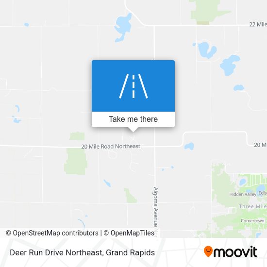 Deer Run Drive Northeast map