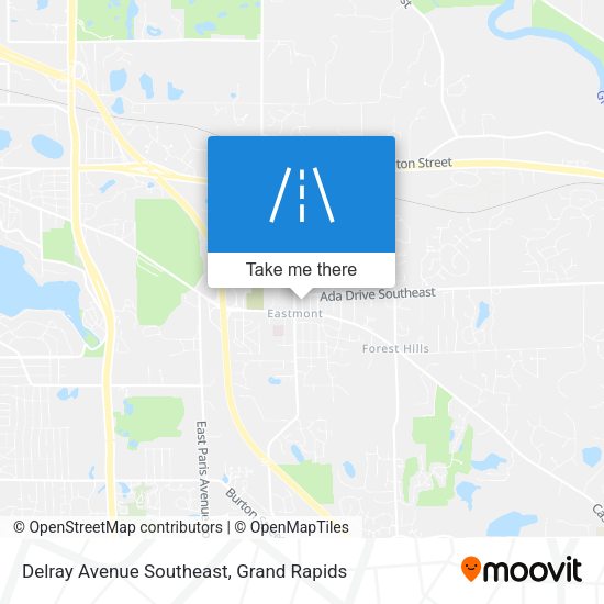 Mapa de Delray Avenue Southeast