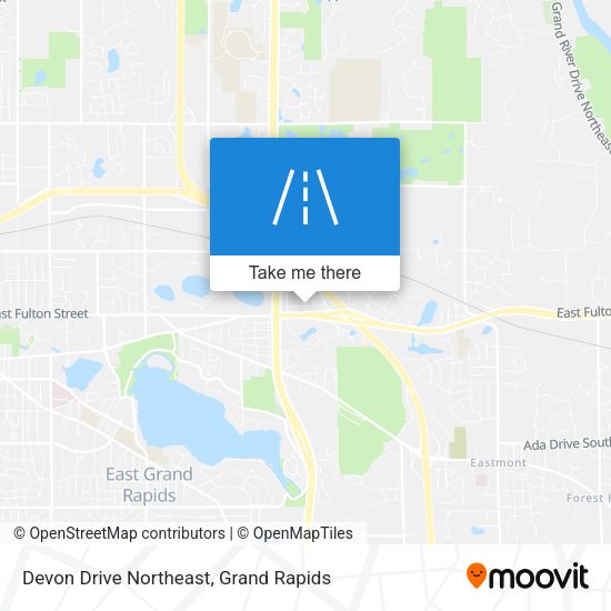 Devon Drive Northeast map