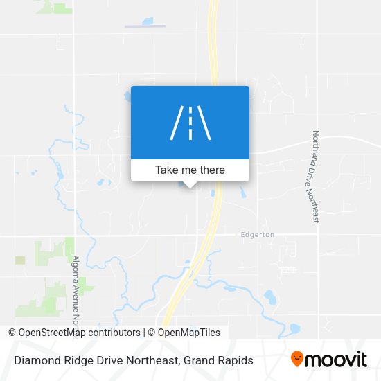 Diamond Ridge Drive Northeast map