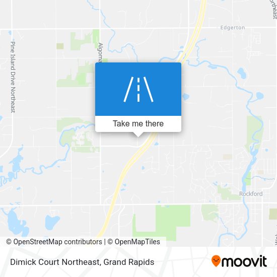 Mapa de Dimick Court Northeast