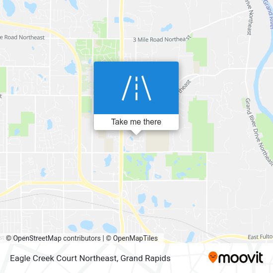 Mapa de Eagle Creek Court Northeast