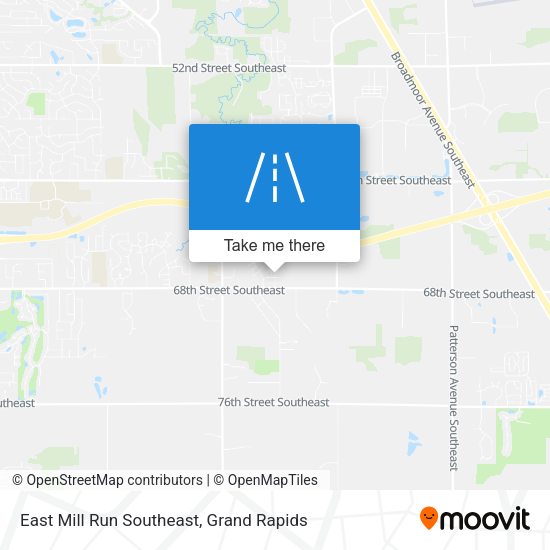 Mapa de East Mill Run Southeast