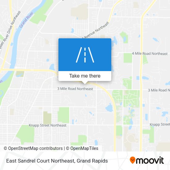 Mapa de East Sandrel Court Northeast