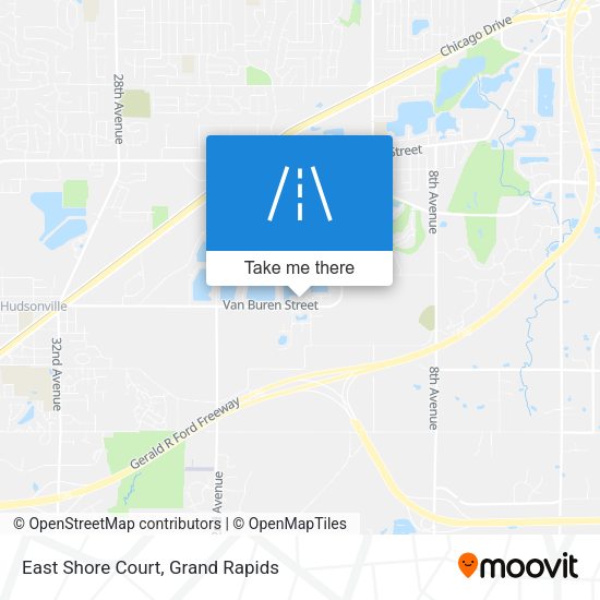 East Shore Court map