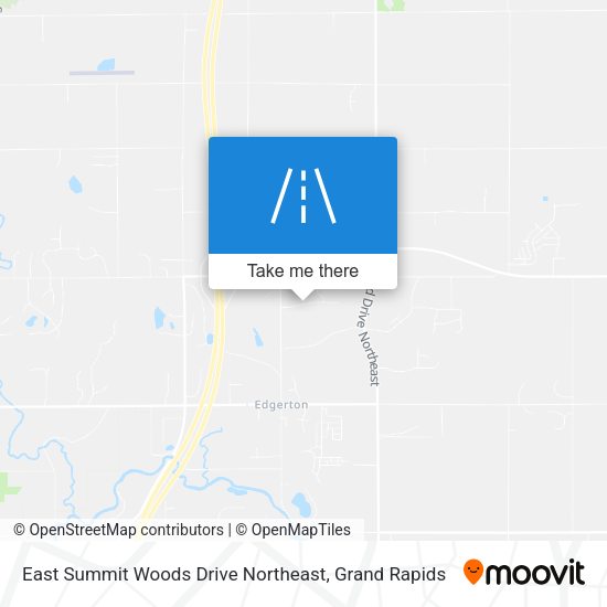 East Summit Woods Drive Northeast map