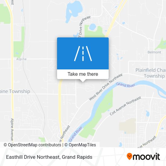 Easthill Drive Northeast map