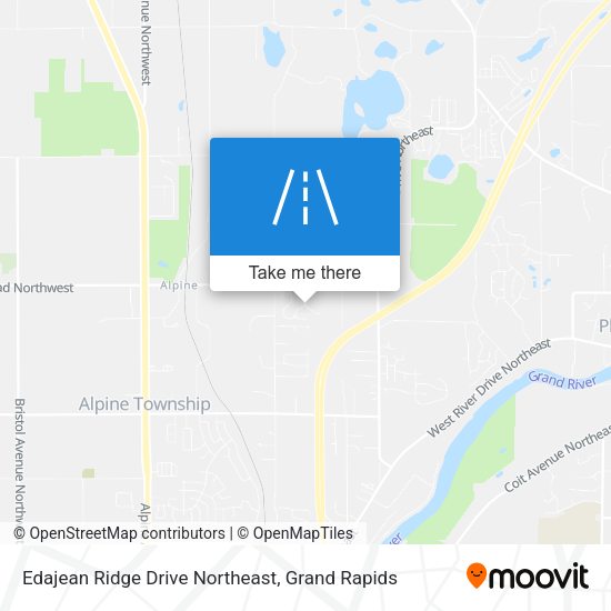 Mapa de Edajean Ridge Drive Northeast