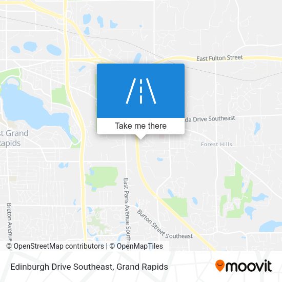 Edinburgh Drive Southeast map