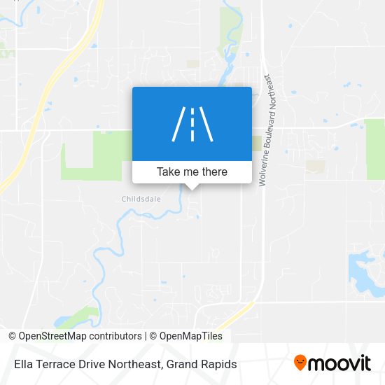 Ella Terrace Drive Northeast map
