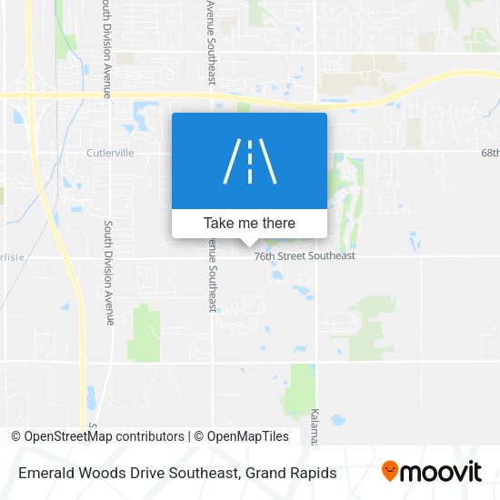 Emerald  Woods Drive Southeast map