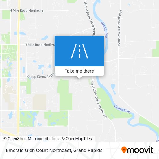 Mapa de Emerald Glen Court Northeast