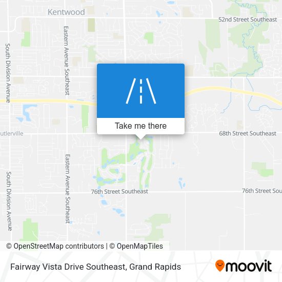 Fairway Vista Drive Southeast map
