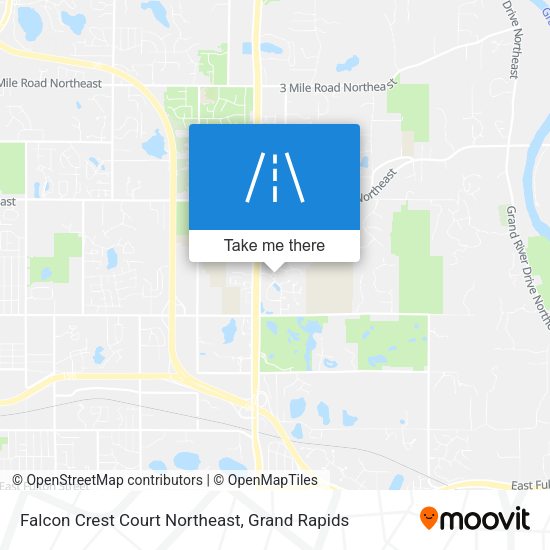 Mapa de Falcon Crest Court Northeast