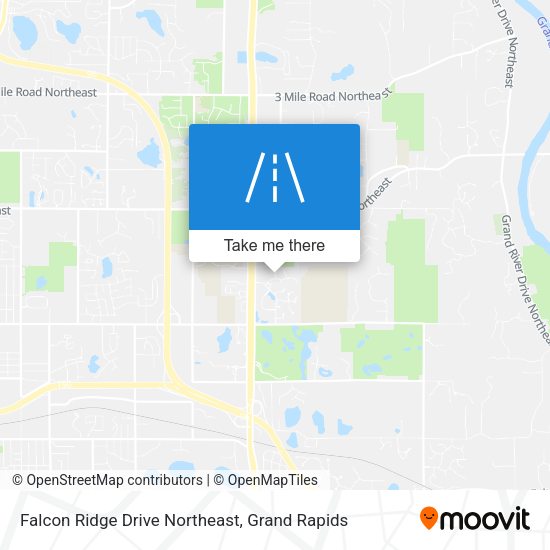 Falcon Ridge Drive Northeast map
