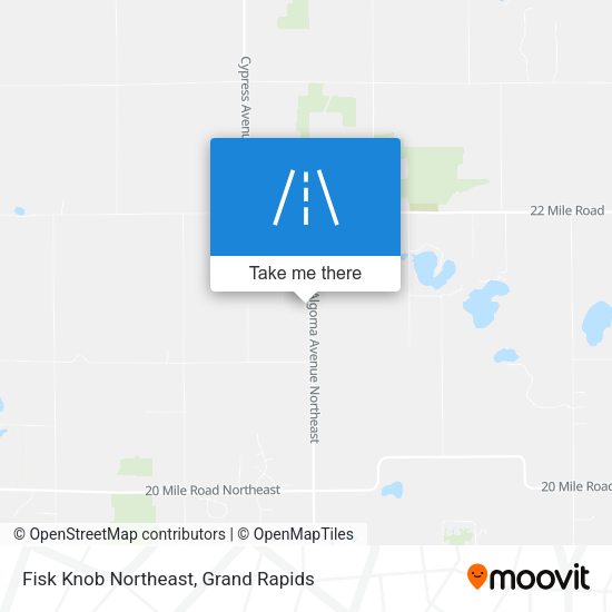 Mapa de Fisk Knob Northeast