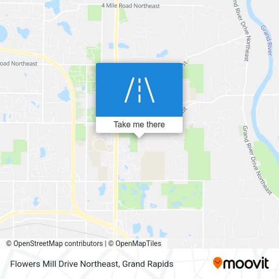 Flowers Mill Drive Northeast map