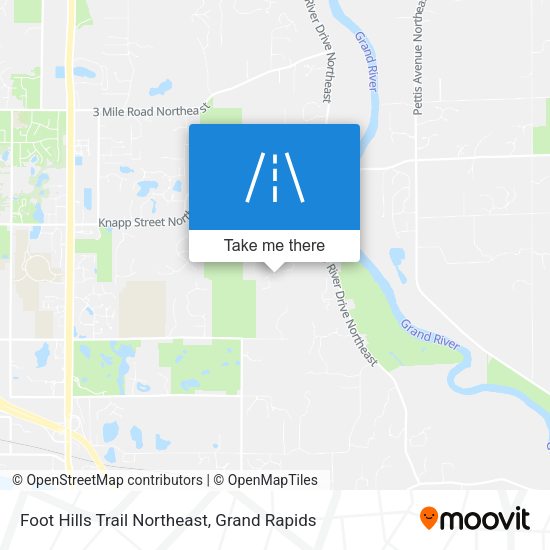 Foot Hills Trail Northeast map