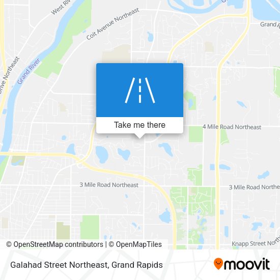 Galahad Street Northeast map